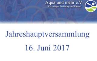 Aqua und mehr e.V. Jahreshauptversammlung 2017