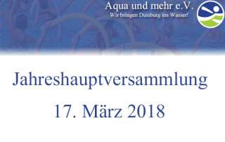 Aqua und mehr Duisburg Jahreshauptversammlung 2018